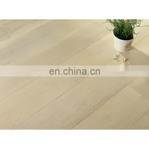 Oak White Oiled Brushed Solid Wood Flooring thumbnail-1