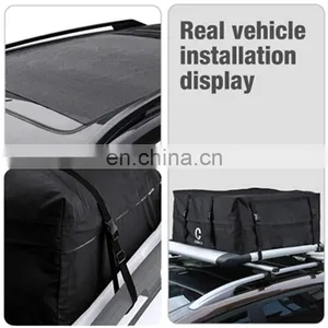 Universal Vehicle Folding Waterproof Roof Top Rack Luggage Cargo Plastic Bag thumbnail-4