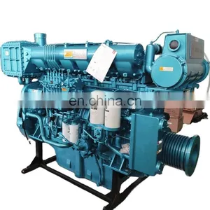 Best Price Weichai WHM6160C Series 300kw/408hp/1000rpm WHM6160C408-1 Diesel Boat Engine for Marine Ues thumbnail-1