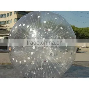 Hot Sale Transparence Colorfull Grass Tpu Pvc Inflatable Body Zorb Balls on Snow for Kids 2.6m/2.8m thumbnail-6