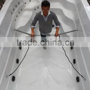 Outdoor Swim Spa With Balboa Control System, Microsilk Swimming Pool Hot Tub Combo thumbnail-5