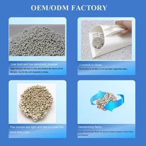 Pet Product: Hot Sell Bentonite Cat Litter With Strong Odor Control thumbnail-2