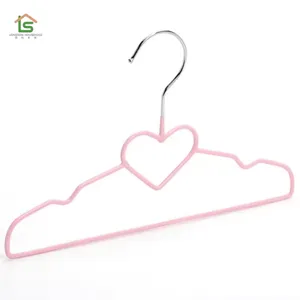 Factory Space Saving Metal PVC Dipped Wire Hangers Metal Hangers With Customized Color for Kids/ Women thumbnail-1