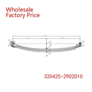 320425-2902010 GAZ Black Rear Leaf Spring Wholesale For GAZ thumbnail-1