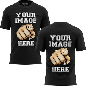 Custom Shirt for Men, ADD Your Image to Front and Back Printing, Customized Tshirts thumbnail-1