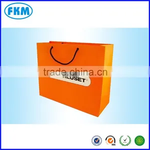 Orange Color Paper Handle Bag thumbnail-1