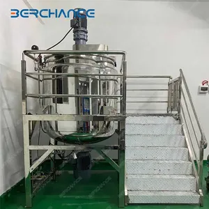 Stainless Steel Liquid Wash Mixing Tank With Wall Scraper and Agitator thumbnail-3