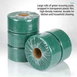Green Abrasive Dish Scouring Pads Reusable Household Kitchen Cleaning Supplies thumbnail-4