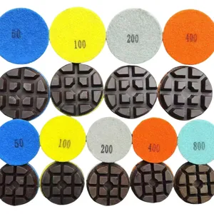 3 - Inch Resin Dry Grinding Discs for Concrete Floor Curing, Available in a Full Range of Specifications From 50# to 2000#, 1 Disc Equals 3 Discs, Direct From the Source thumbnail-5