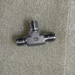 316L Stainless Steel VCR Male Tee Fitting for Ultra-High Purity Gas Systems thumbnail-4