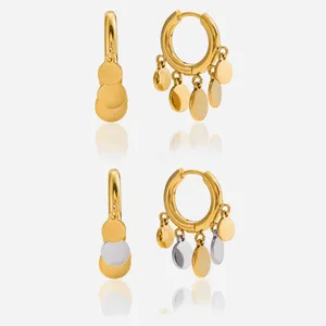 Christmas Tree Heart Stud Earrings - 18K Gold/Silver Plated Stainless Steel thumbnail-4