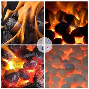 Bamboo Charcoal Forming Equipment Wood Coconut Shell Coal Charcoal Machine Briquette Machines EPC thumbnail-5