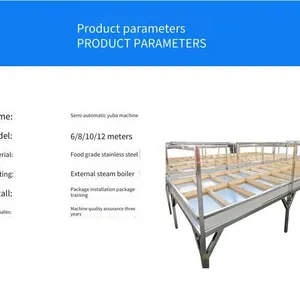 Dried Beancurd Stick Production Line, Stainless Steel Steam-type Oiled Beancurd Skin Processing Equipment With Technical Support thumbnail-4