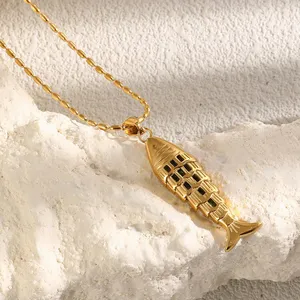 316L Stainless Steel Necklace, Anti-Tarnish, Adjustable 16-20 Inch, MOQ 50pcs, Bulk Supply for Jewelry Wholesalers thumbnail-1
