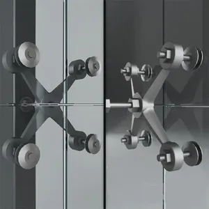 High Loading Capacity Spider Bracket 1 Way Arm 300mm Stainless Steel 304 Satin Finish Professional Grade thumbnail-1