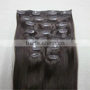 2015 New Arrival Factory Price Mongolian 100% Remy Human Clip in Hair thumbnail-1