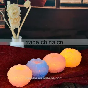 Color Changing Flower Shape Water Floating Led Candle thumbnail-6