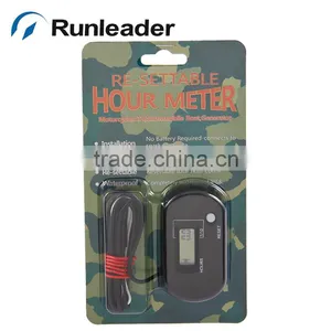Resettable LCD Gasoline Inductive Hour Meter for Trencher Motocross ATV Lawn Mower Transfer Pump thumbnail-5