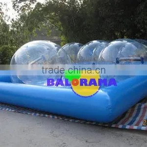 Inflatable Pool and 4 Water Ball thumbnail-1