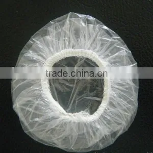Disposable pe Hand Made Round Shower Cap thumbnail-2