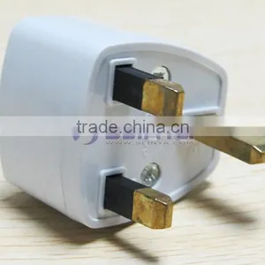 White UK/US/EU Universal to UK 3-Pins Power Plug Adapter Travel Converter thumbnail-5