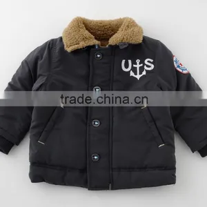 Japanese Wholesale Products High Quality Cute New Born Babies Clothes Jacket for Boys Children Winter Garment thumbnail-1