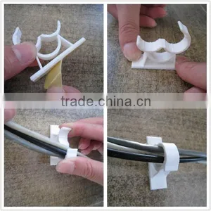 Plastic Self Adhesive Wall Cable Clip thumbnail-1