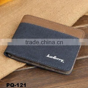 New High Quality Bifold Canvas Wallet Credit Card Holder Canvas Purse thumbnail-2