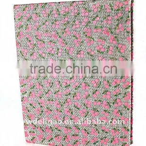 Weaving Printed Cloth Wrapping Ring Binder Desktop File Folder for Office Stationery Cardboard thumbnail-1