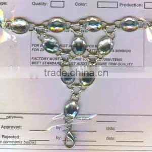 New Arrive Fancy Metal Rhinestone Detachable Collar -- H1412060 thumbnail-2