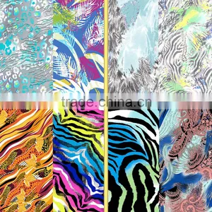 Eco-friendly Custom Design Animal Skin Printed Nylon Spandex Fabric for Swimwear thumbnail-1
