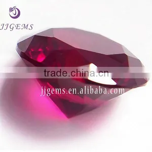 China Supplier 5# Round Red Synthetic 10mm Ruby Gems thumbnail-1