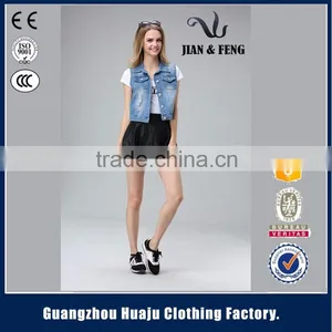 Russian Style Latest Motorcycle Jean Sleeveless Denim Vest Waistcoat For Men thumbnail-6