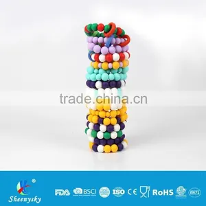 Promotional Gift Safety Silicone Baby Chewable Bracelet for Young Girl thumbnail-1