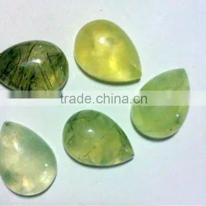 18mm x 13mm Prehnite Pear Shaped Gemstone Cabochons thumbnail-1