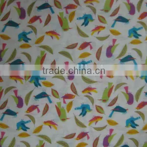 Viscose and Polyester Fabric Flower Printed Single Jersey Knitting Fabrics thumbnail-1