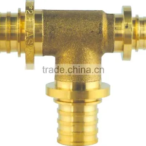 PEX Brass Fiting/sliding Fittings (reducing Tee) thumbnail-1