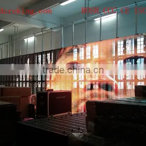 Hight Quality Indoor &outdoor Stage Used Transparent Led Curtains thumbnail-1