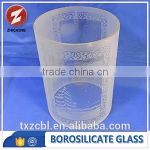 Frosted Heat Resistant Replacement Glass Candle Holder thumbnail-4