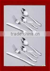 Mirror Polish Hotel Faltware Stainless Steel Cutlery Set thumbnail-1