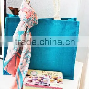 Large Burlap Tote Bag - Beach Bag - Market Grocery Shopping Bag thumbnail-1