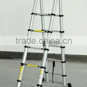 Double Sides Telescopic Ladder Step Ladder EN131 thumbnail-1