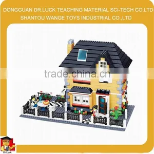 Factory Price DIY Villa Enlighten Brick Toys Model House For Kids thumbnail-1