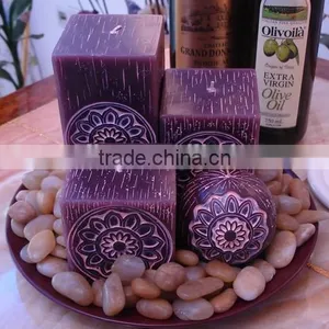 Pillar Candles Church Pillar Candle Carved Candles thumbnail-2