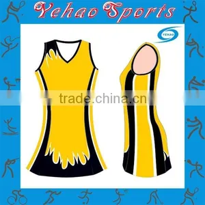Netball Dress Sublimation Print Uniform Latest Netball Dress thumbnail-2