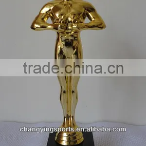 Gift Oscar,Oscar Trophy With Marble Base,Oscar Statue, Plastic Oscar Trophy JC002 thumbnail-1