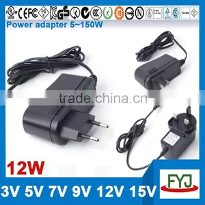 Wall Plug Universal Power Adapter 9v 1a Approved CCC CE UL FCC GS C-TICK PSE SAA KC BS thumbnail-1