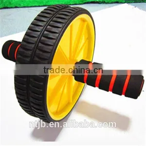 New 2015 Detachable Portable Workout Training Wheel Roller Abdominal Roller With Free Knee Pad Power Wheel thumbnail-1