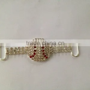 Stock Hot Selling Factory Price Baseball Rhinestone Connector for Headband/hairwear(RC-2016) thumbnail-1