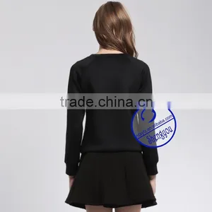 Custom Space Cotton Womens Printed Pullover Raglan Sleeve Sweatshirts Wholesale thumbnail-5